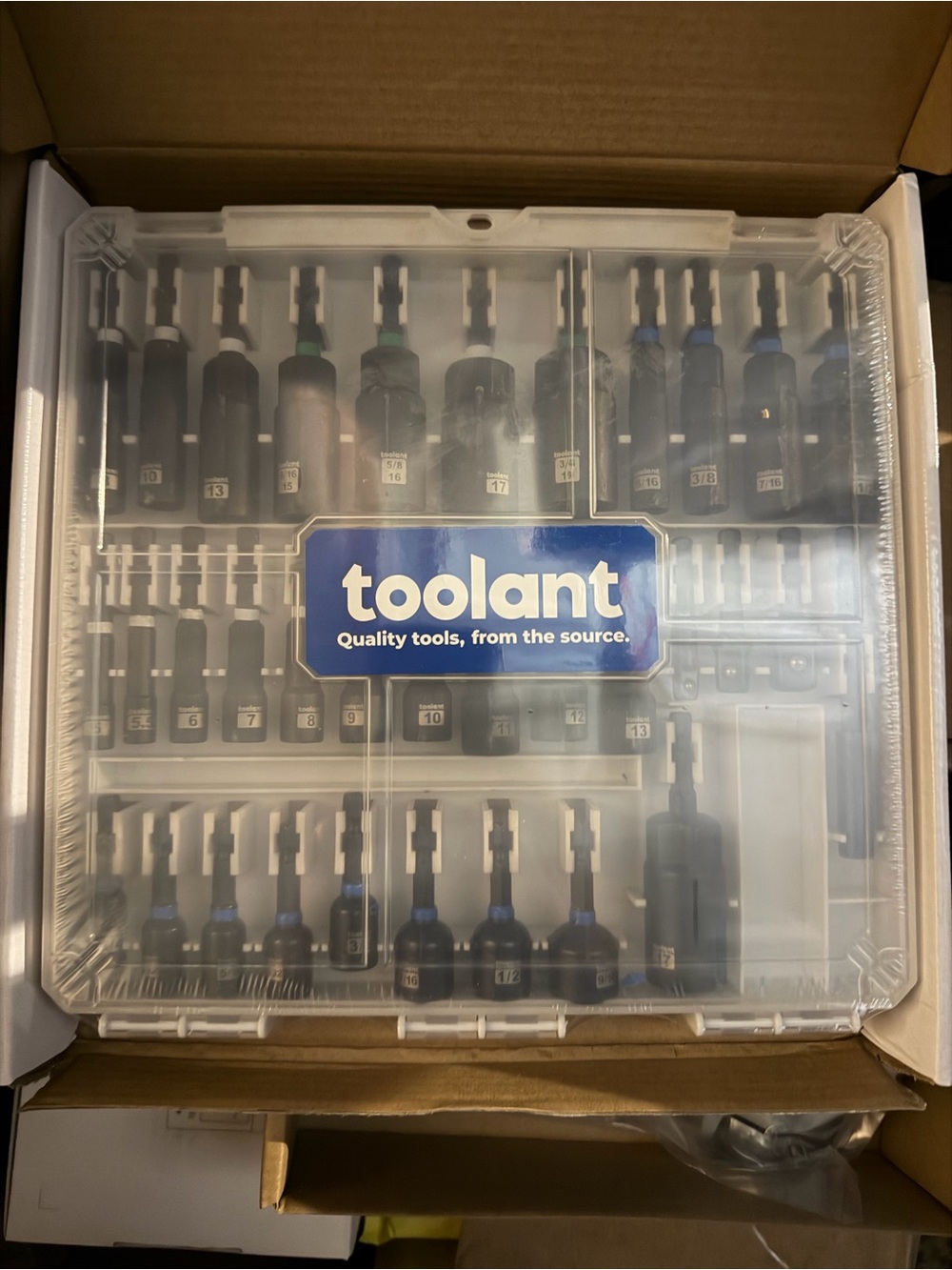 Toolant Clear Plastic Organizer Case in Clear/White